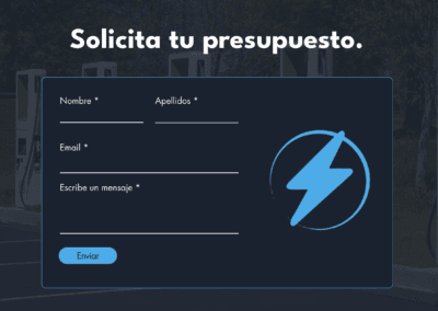 Contacto web a medida con CMS de Elite voltaje